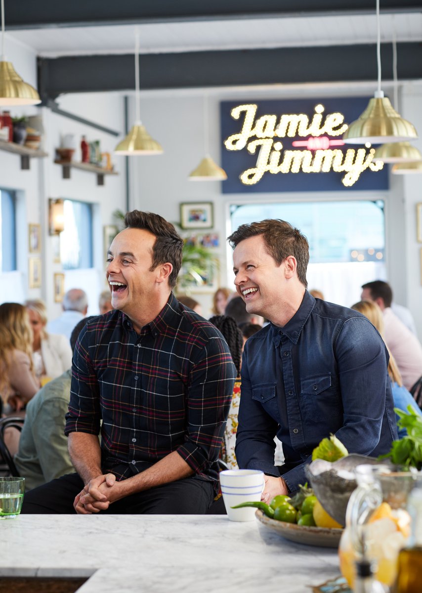 antanddec's tweet photo. A little look back at our day filming #FridayNightFeast with @jamieoliver and @jimmysfarm to tickle your tastebuds ahead of tonight! 😋😋 Don’t miss it, 8pm @Channel4 📺 Thanks again fellas! https://t.co/tVPuvRRzh2