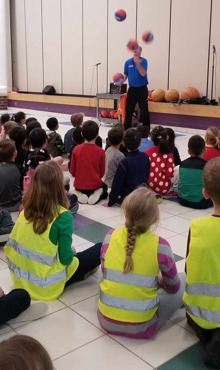 MrsKiebler's tweet photo. We love Jim Basketball Jones!
Great tricks with basketballs &amp; reminding us to spread kindness. https://t.co/bEAYK8JtFO