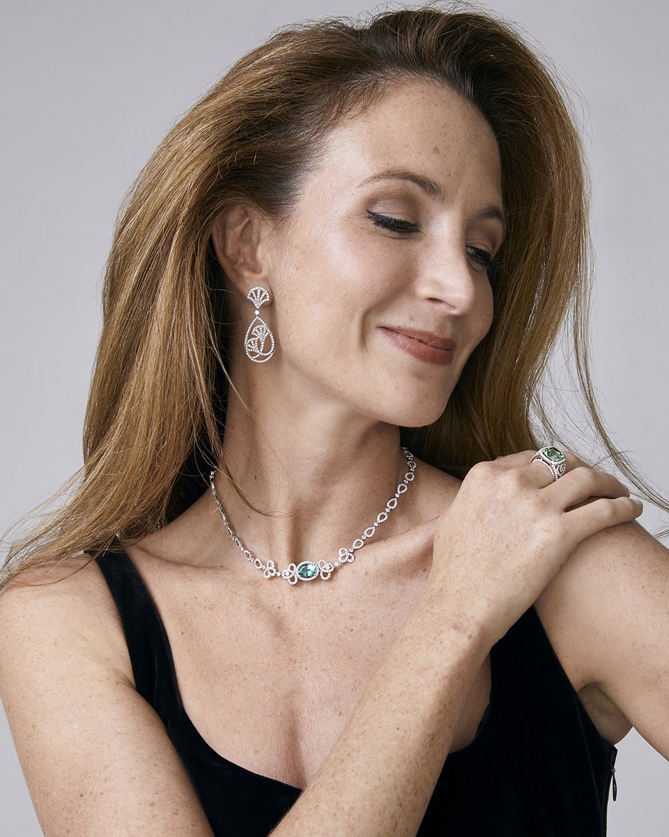 kikimcdonough's tweet photo. Intricate pave designs are found throughout our Special Edition collection, from our Mimosa earrings to our stunning Beryl necklace &amp; Green Tourmaline ring @LondonBallerina #diamonds #pavediamonds #diamondearrings #beryl  #tourmaline #diamondnecklace #berylnecklace #jewellery https://t.co/wWrIcawjPs