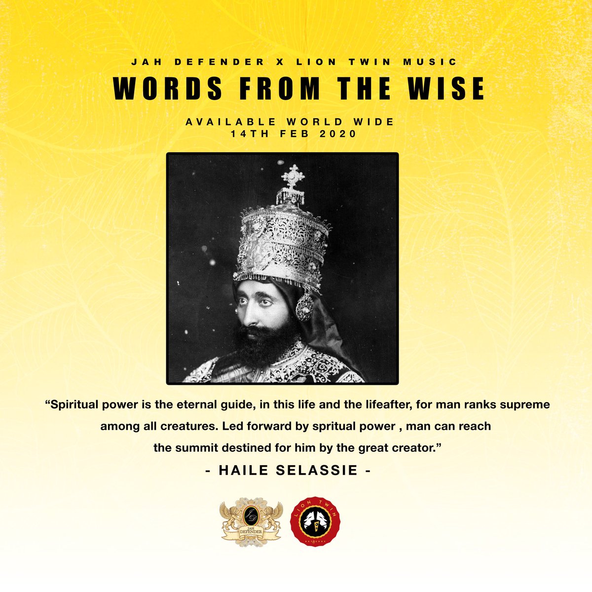 LionTwinMusic's tweet photo. As we prepare to drop our first track off the EP “Jah Movements” with @JahDefender7 here are some wise words from His Imperial Majesty Emperor Haile King Selassie I #wordsfromthewise #jahmovements #ep #jahdefender #liontwinmusic #rootsreggae #reggaeroots #reggaemusic #newmusic https://t.co/V7MenFG0Mw