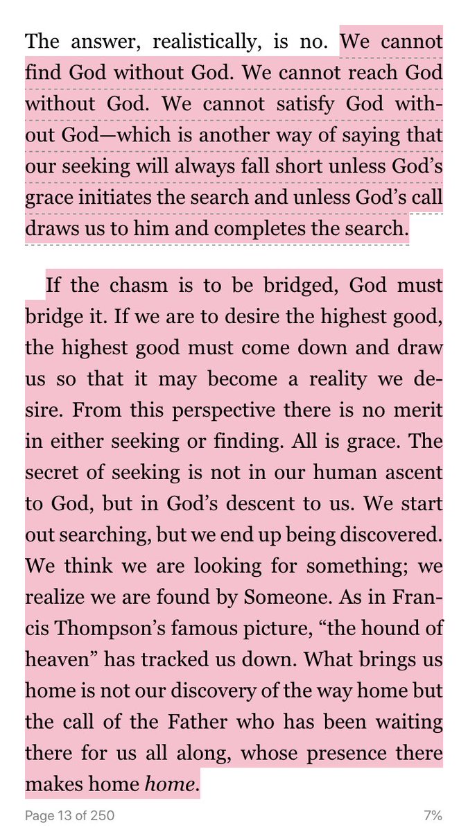 TWilliamsWard's tweet photo. “All is grace. The secret of seeking is not in our human ascent to God, but in God’s descent to us. We start out searching, but we end up being discovered. We think we are looking for something; we realize we are found by Someone.” -Os Guinness, The Call #ColsonFellows #allgrace https://t.co/hxnsHGHAUb