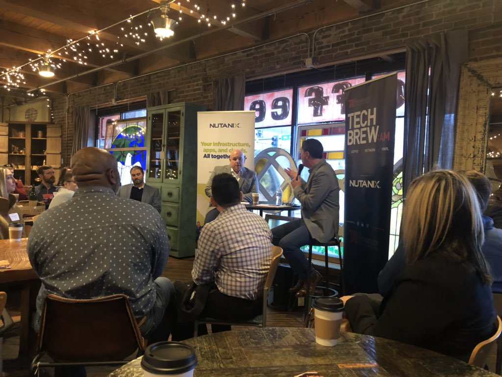 Enjoying networking and learning at Tech Brew this morning! <a href="/TechnologyIowa/">Technology Association of Iowa</a>
