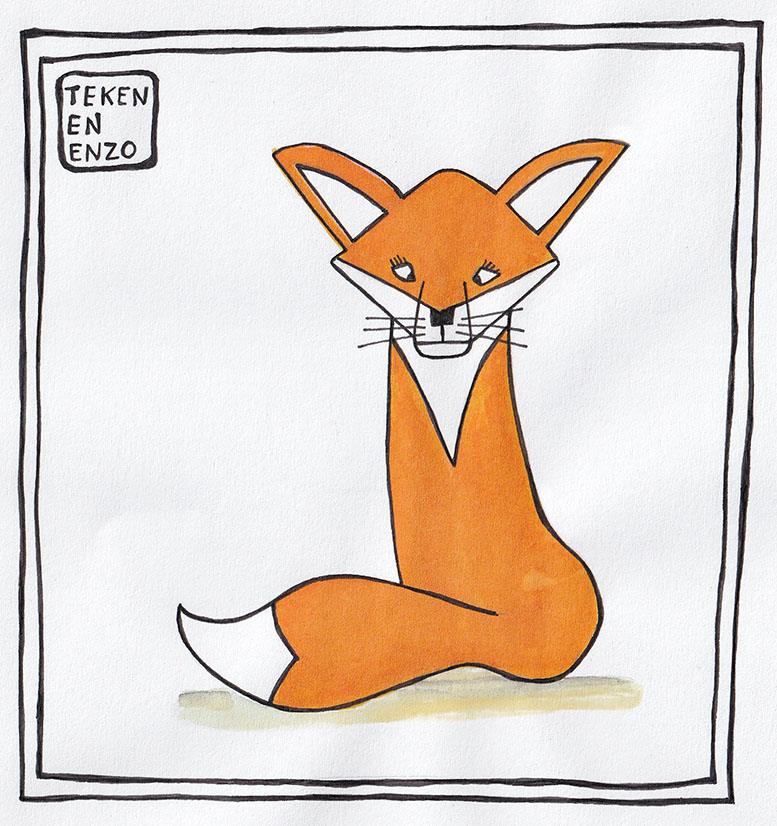SingleMomShit's tweet image. Illustration of the day! Had so much fun drawing my little fox.   #fox #illustrations #illustrationart #black #orange #white #fun