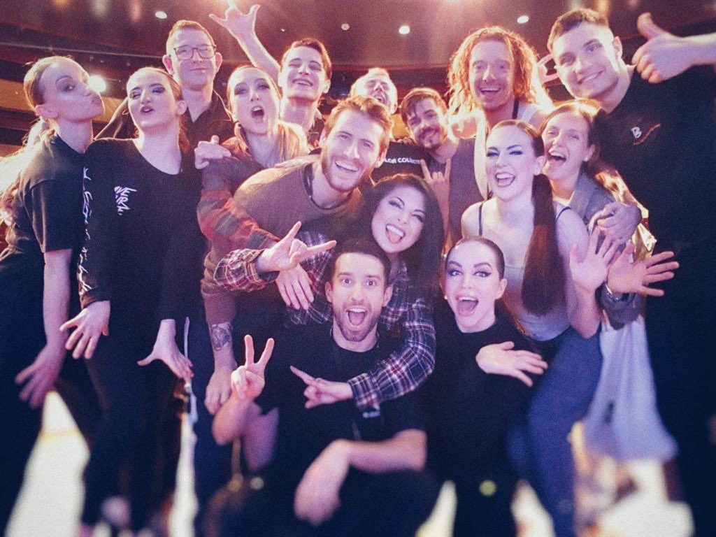 MattRevellGriff's tweet photo. Season 2: Blue Dancers, Pink Singers and Stage Management/Technical Team onboard MS Color Magic. #bkcp #reflexionstudios #thecolorcollective #colormagic #colorline #companystagemanager #singers #dancers https://t.co/drIk9rEqm4