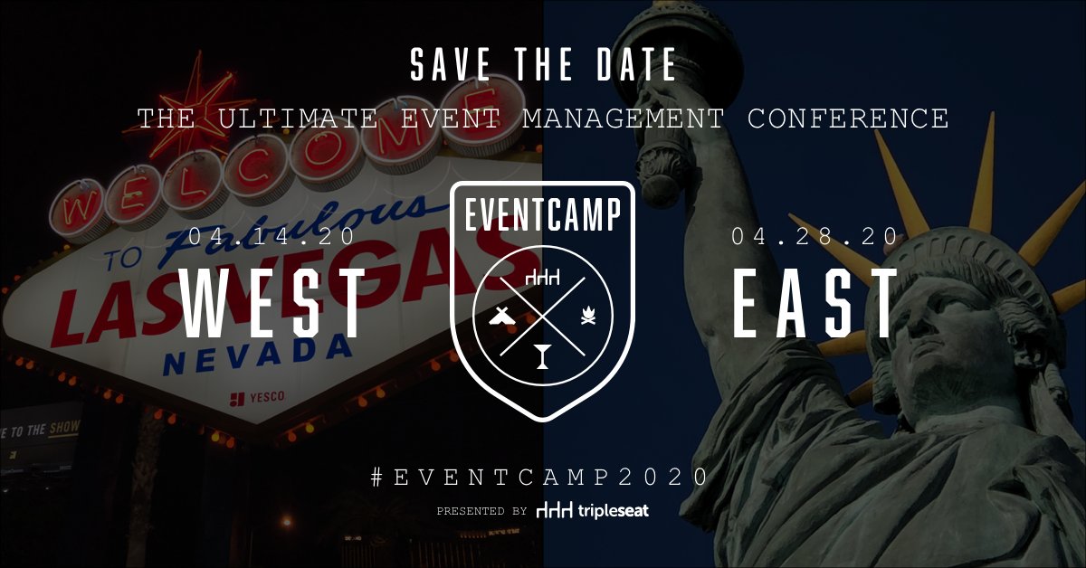 EventCamp is bigger + better in 2020 with TWO locations: #LasVegas 🎲 on April 14 &amp; #NYC 🚕 on April 28! Register now for the BEST conference for #eventprofs! #EventCamp2020 #events #meetingprofs #eventplanning #restaurants #hotels #venues bit.ly/2R8qY9a