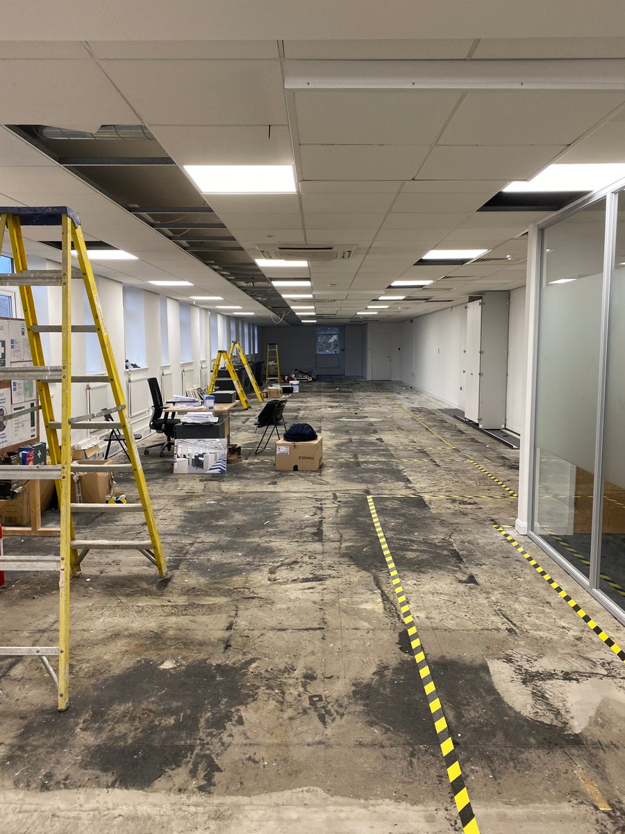 rubicon_ltd's tweet photo. With phase one handed over just before Christmas, It is all systems go now with phase two at our project in #Tonbridge

#NewYearNewOffice #workplacedesign #loveconstruction https://t.co/nuffQhmS6F