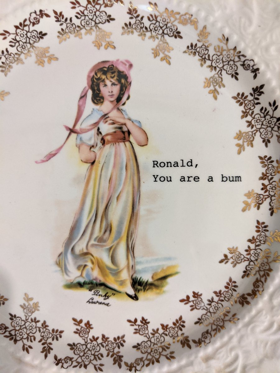 AnnickPress's tweet photo. It’s #GIVEAWAY time! Enter to win this fabulous vintage “Ronald, You are a bum” plate and a signed Classic Munsch edition of The Paper Bag Princess! How? Retweet this post and comment using the hashtag #standuptodragons! (Open to Canada and the US, until January 14, 11:00 AM EST) https://t.co/2RIjmQZz74