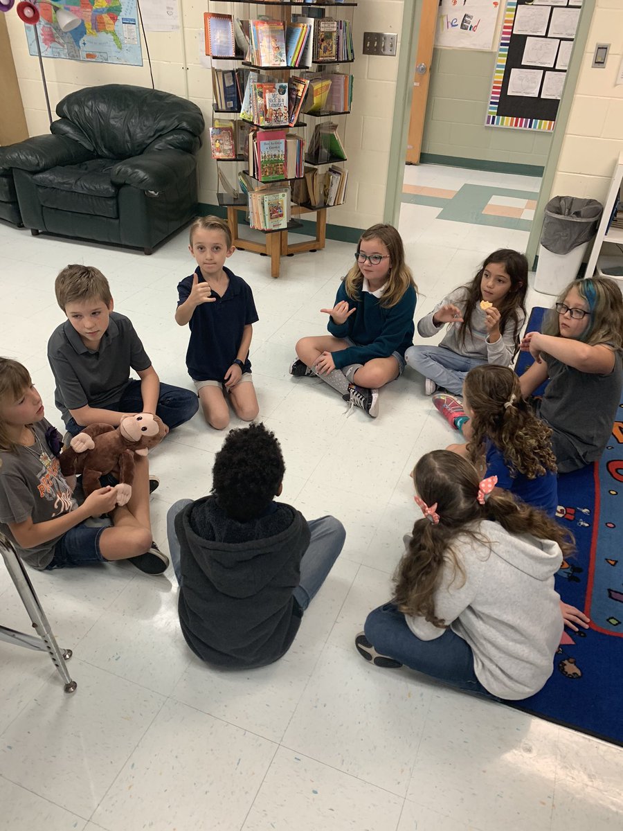 Our first thought provoking question of the week!!! Loving their conversations and their listening skills! Great reasoning behind their answers! <a href="/PortOrangeVCS/">@PortOrangeVCS</a> <a href="/lsparks262/">lasparks</a>