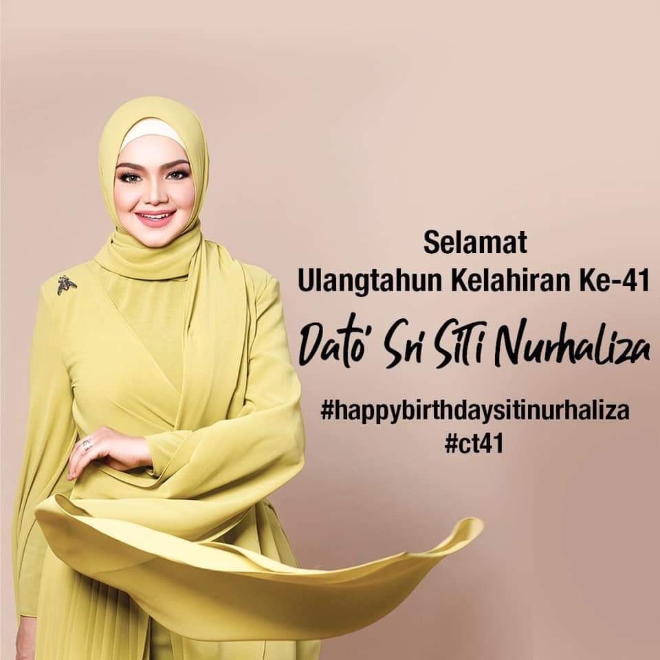 Happy Birthday Dato Sri Siti Nurhaliza tersayanggggg         