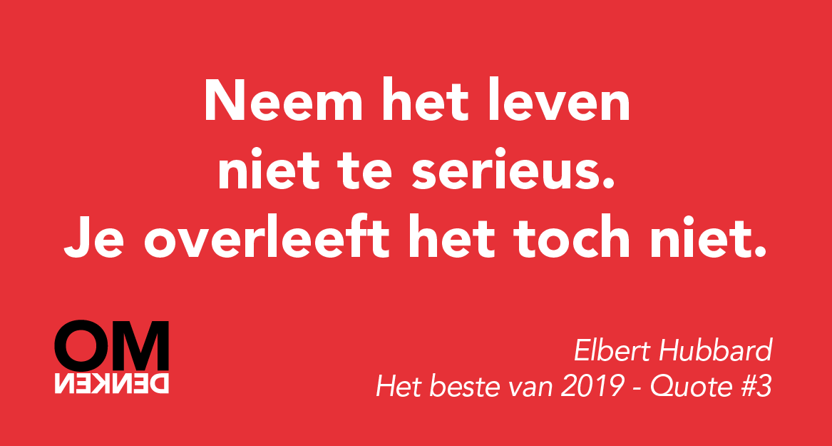 Zoals altijd beginnen we ook 2020 weer met het beste van vorig jaar. De 10 meest gewaardeerde spreuken en de 10 meest gelezen omdenkverhalen komen de komende dagen langs. #omdenken