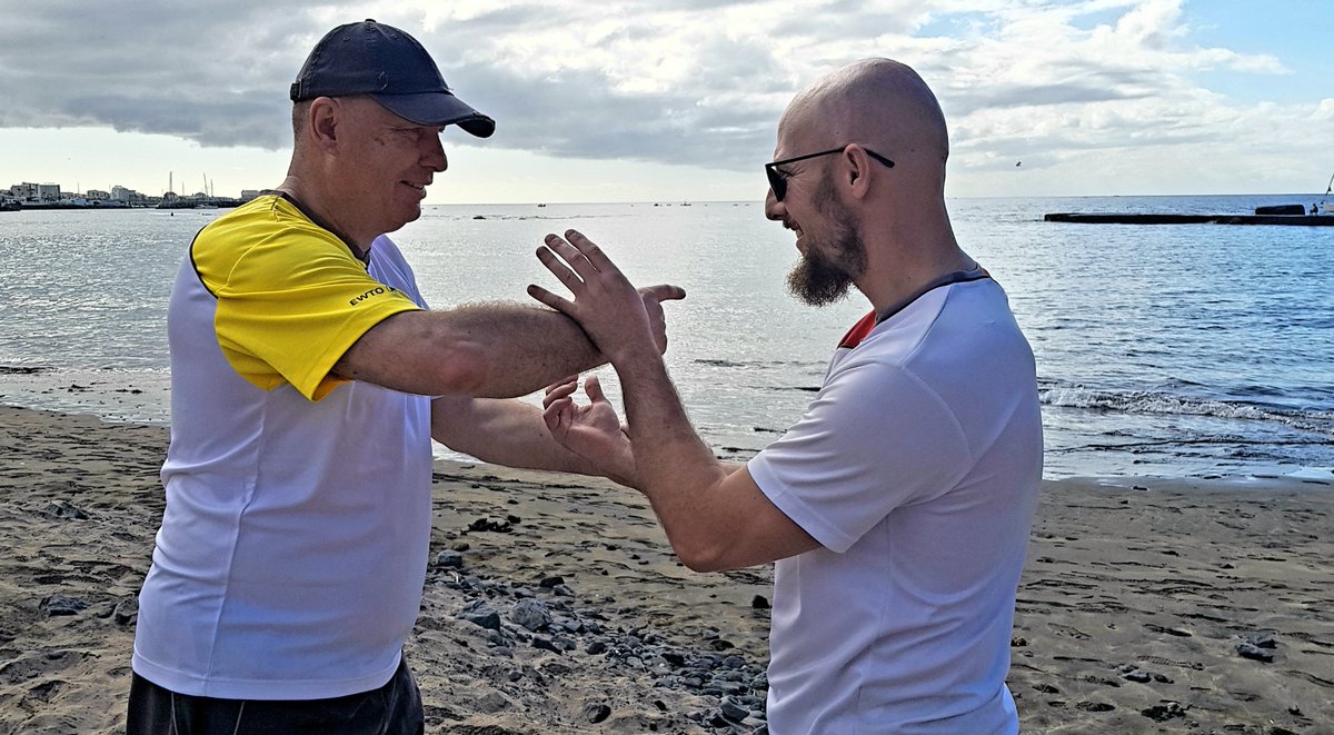 ChiSao training with my SiFu in Tenerife.