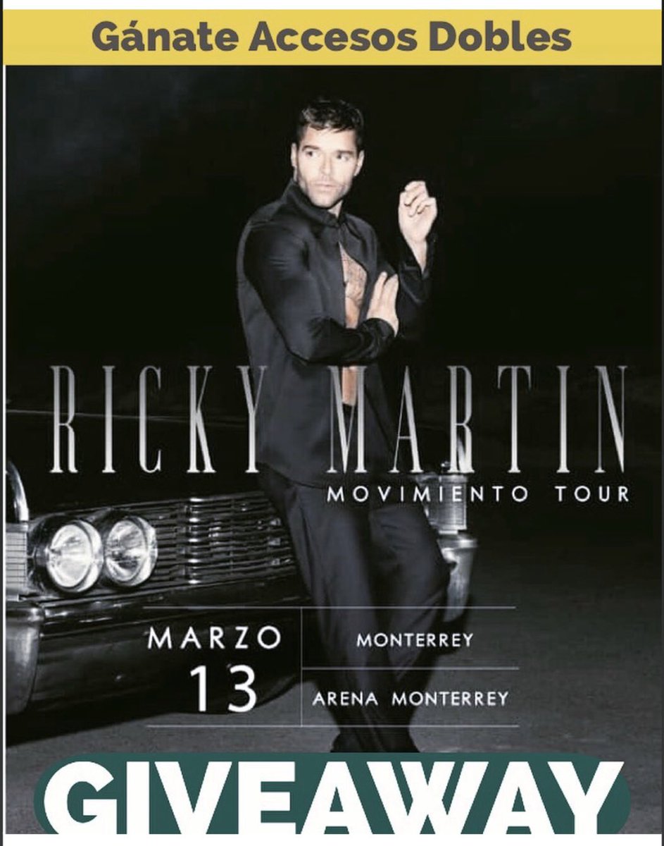 Quieres ir al concierto de <a href="/ricky_martin/">Ricky Martin</a>  ve a mi cuenta de Instagram <a href="/alfredocuadrat/">Alfredo Cuadra</a> ahí tengo un GIVEAWAY