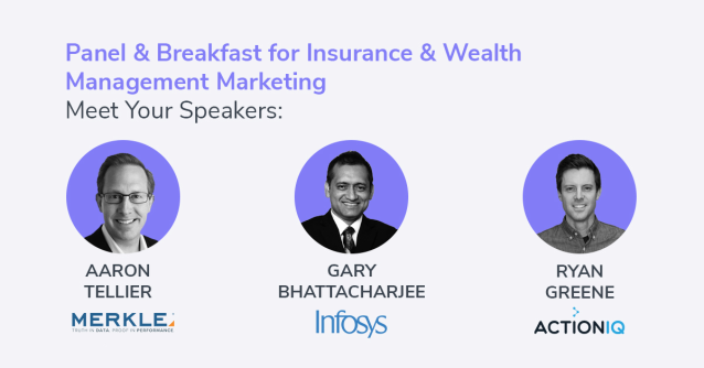 How can a #CDP help accelerate transformation while complying with strict #fiserv requirements? <a href="/Merkle/">Merkle</a>'s @WealthMgtCRM shares more at <a href="/ActionIQinc/">ActionIQ by Uniphore</a>'s Insurance Panel with <a href="/Infosys/">Infosys</a> on 1/16 at 9am in #NYC: bit.ly/2NbZn5Q