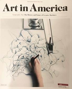 FramStateAlumni's tweet photo. Congratulations to FSU alumnus Jason Bailey '01 for having his article "The Tools of Generative Art, from Flash to Neural Networks" published as the cover story in "Art in America" magazine. https://t.co/Cc6iA3zXOq #RamPride https://t.co/PqiRjwdvK0