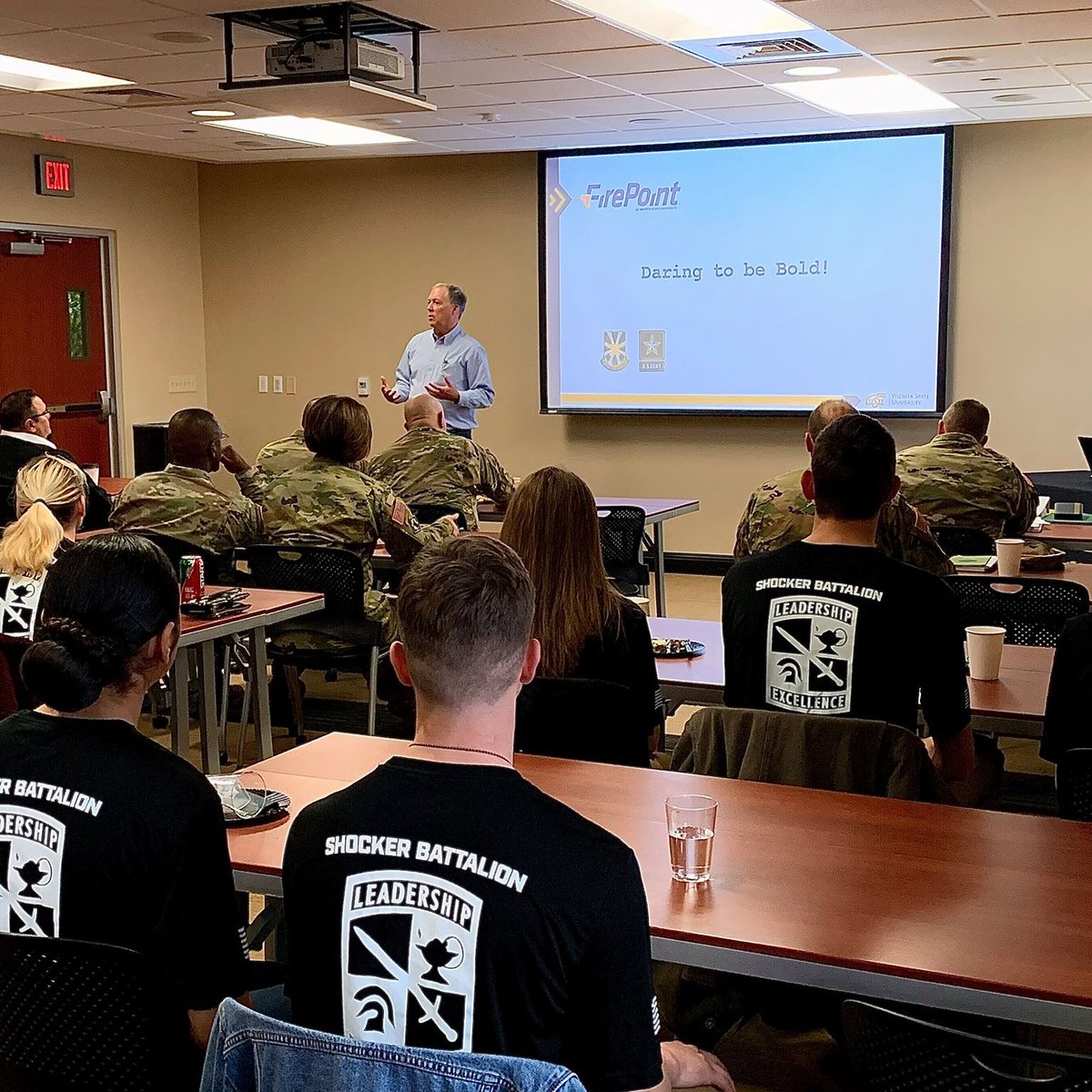 FirePointIC's tweet photo. Had the opportunity to engage with ROTC students and General Tafanelli yesterday to share what we do and why we do it #innovation #FuturesCommand https://t.co/UQYxjPh3jL
