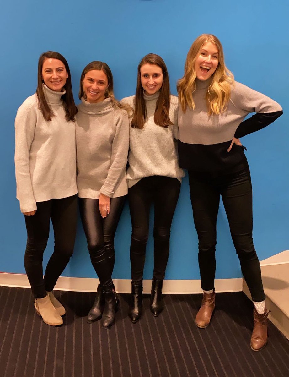 Outbrain's tweet photo. Who doesn't love a #MatchingFriday group photo? Happy first week of 2020, everyone! #InsideOutbrain #CompanyCulture https://t.co/M0UQ8OfitO