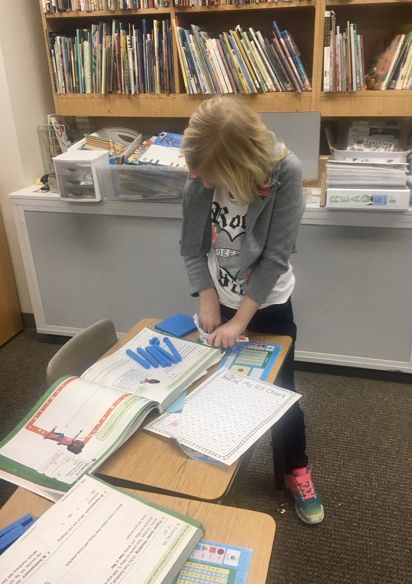 nicksofio's tweet image. Love seeing our 1st Graders using their math tools to build and represent numbers. #LKCanDiKids  #ALASconnectED @TarynIsrael