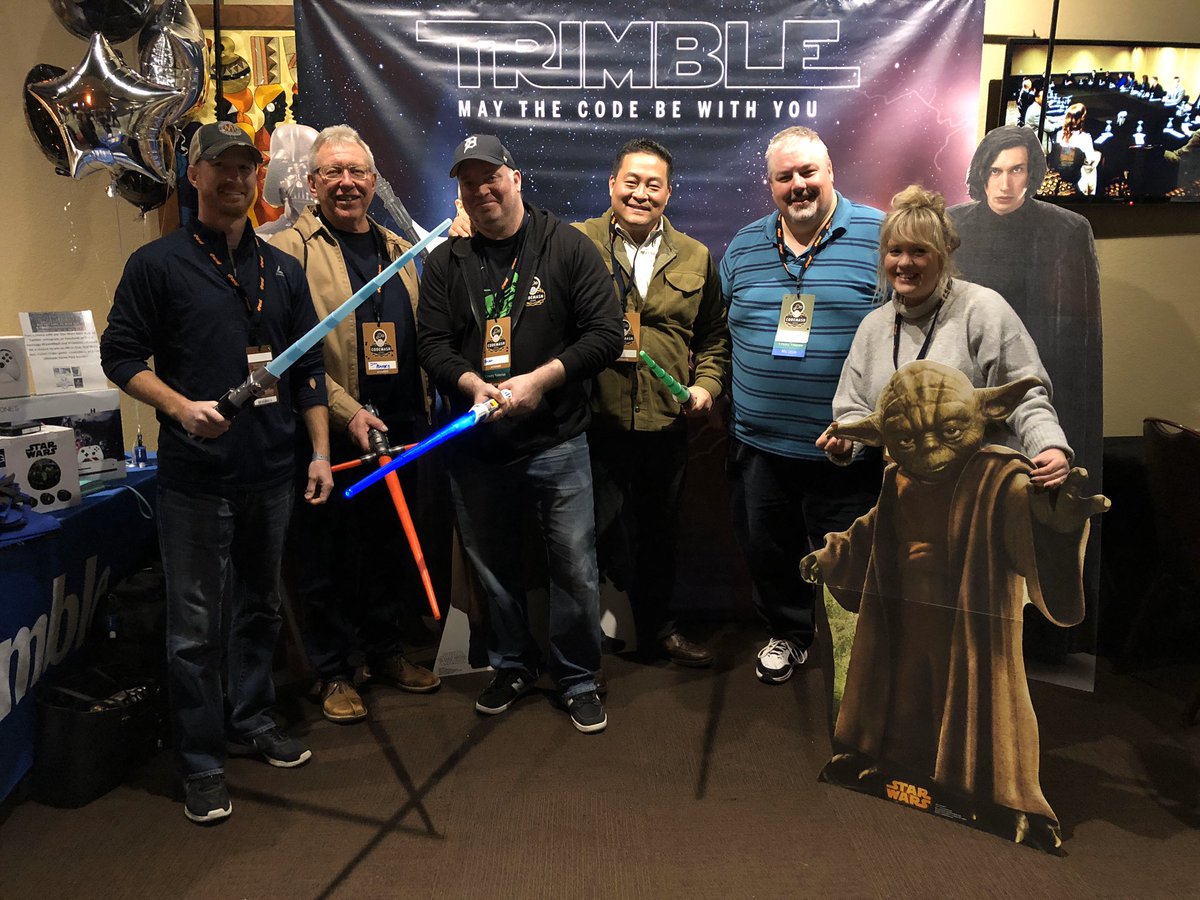 DP's tweet photo. Perspecta Digital Services team ready for our galactic battle #CodeMash #trimblecodemash https://t.co/F535DYNzBA