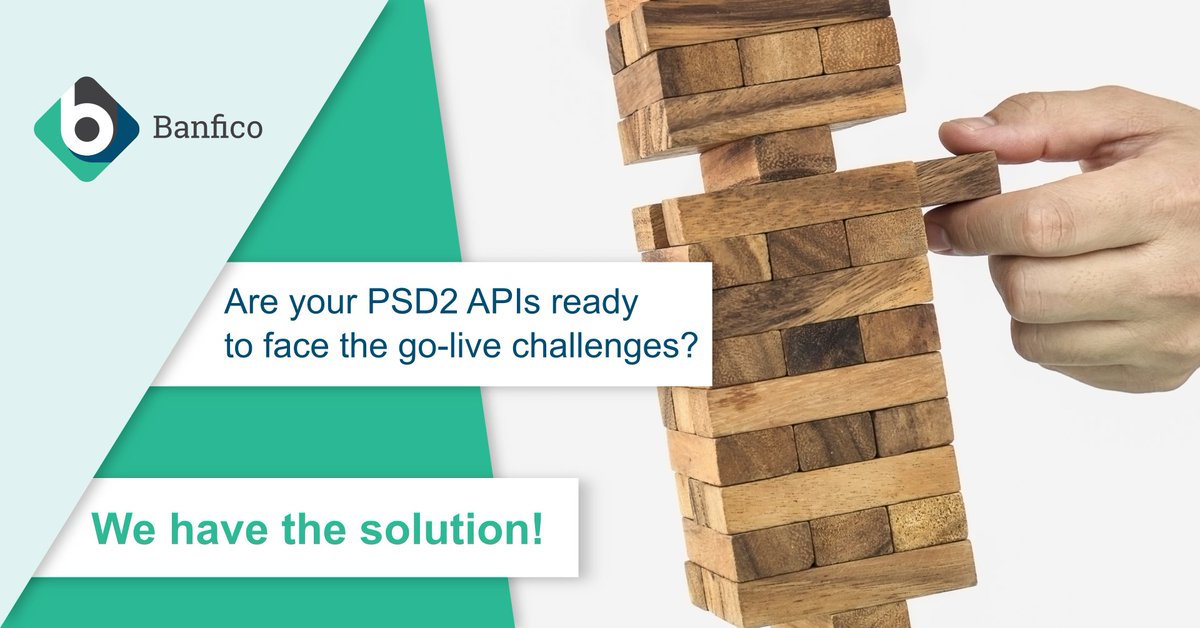 Are your #PSD2 APIs ready to face the go-live challenges? We have the solution! Let us show you how bit.ly/34ac9rq #OpenBanking #FinTech #FinTechUK #RegTech #DigitalBanking #PSD2compliance #ScreenScrapping #FinTechAPIs #APIs #Banking #DigitalTransformation #Banfico