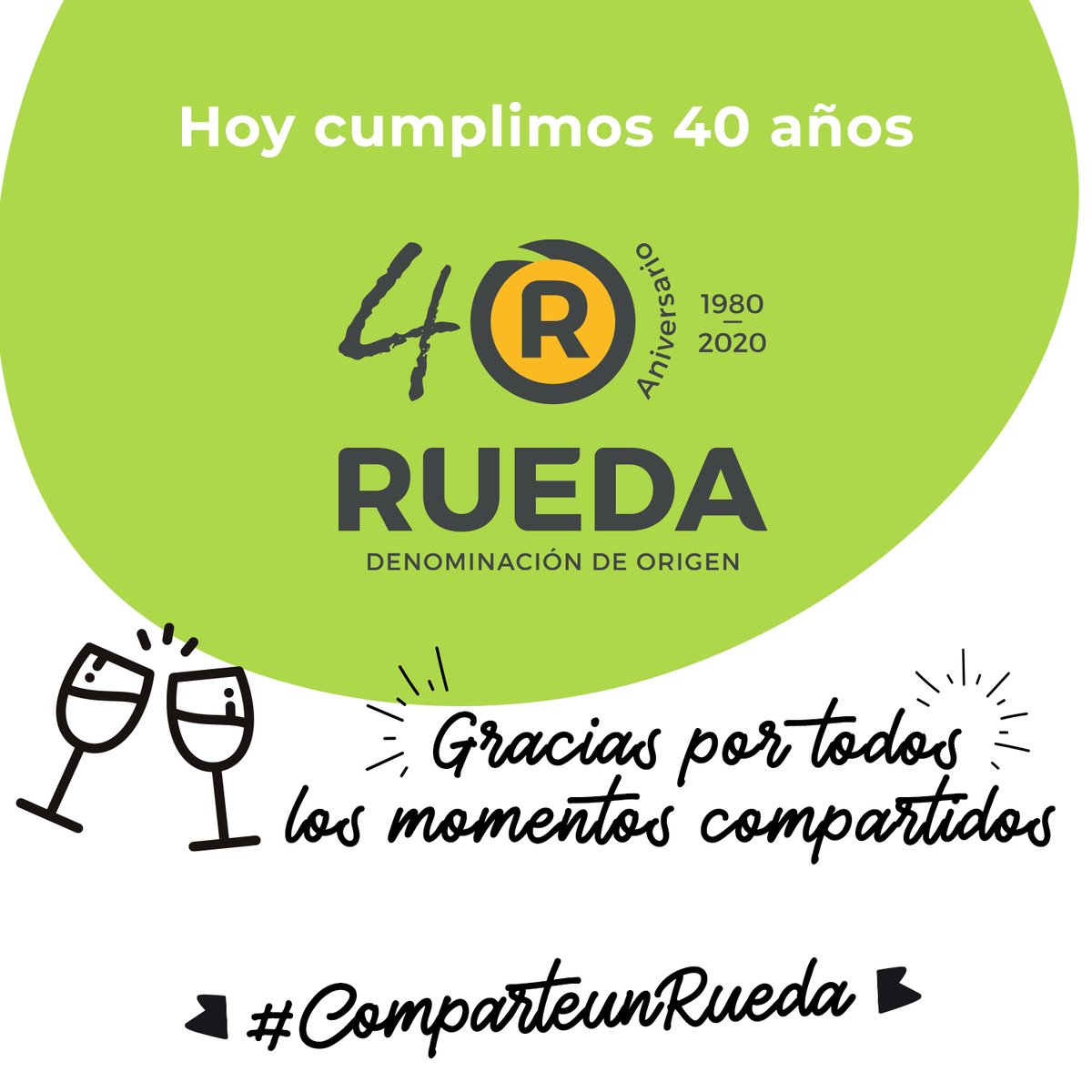 Estamos de celebración (de nuevo) 🎉

La #DORueda cumple 40 años y hoy brindamos por ti, por elegirnos para compartir grandes momentos 🥂