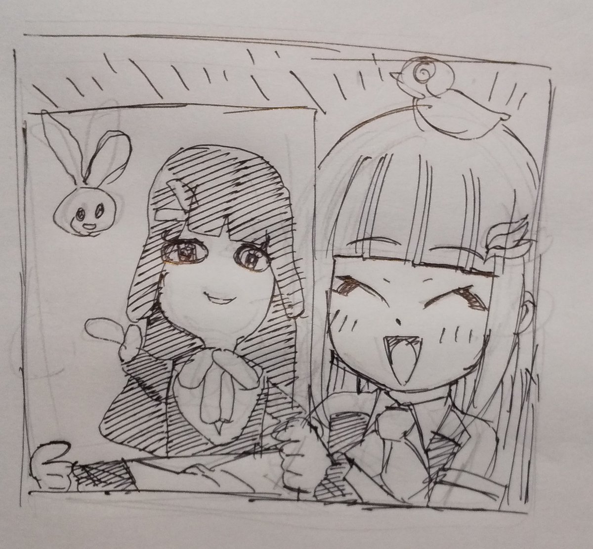 後輩が尊敬してる先輩描くの良いよね 