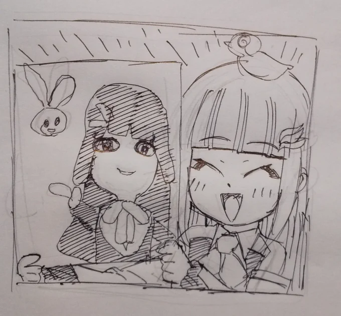 後輩が尊敬してる先輩描くの良いよね 