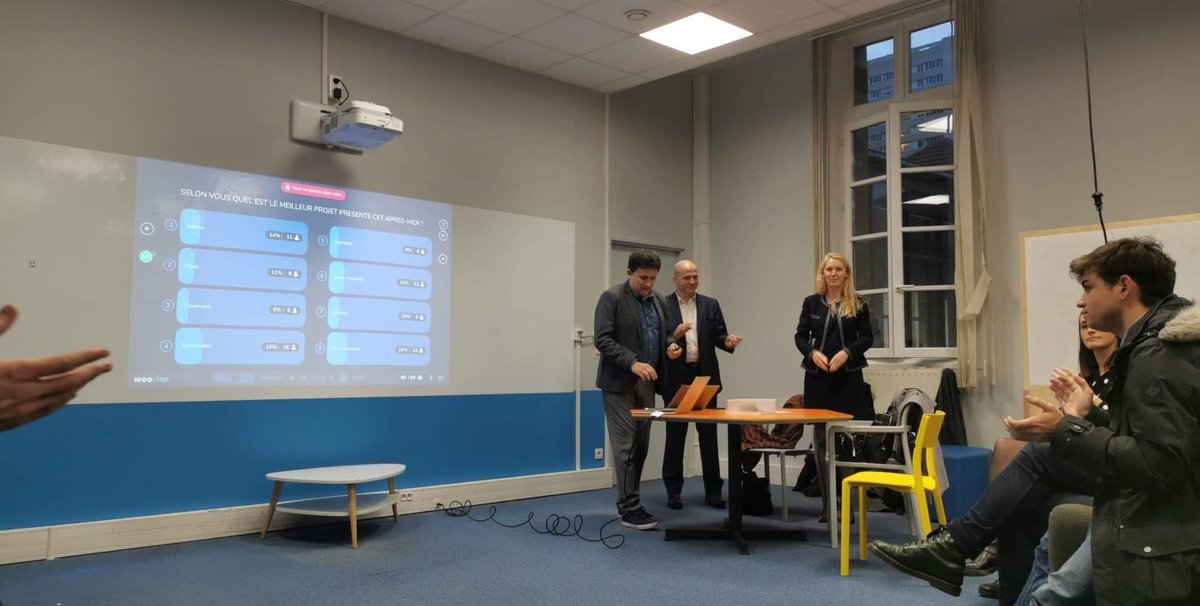 Clôture de cette semaine de séminaire sur les nouveaux médias avec l’<a href="/IPJdauphine/">IPJ Dauphine-PSL</a> et  <a href="/LeMaster226/">Master226Dauphine</a> ! 👏🏻#hackathon #media #digital