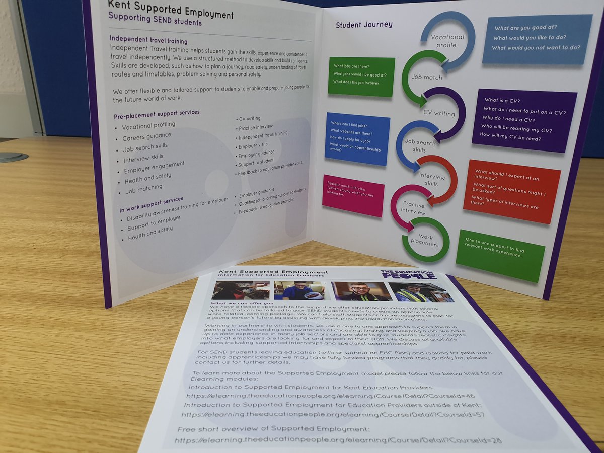 KentSEmployment's tweet photo. New year, new look!

We are happy to be officially launching our three new information packs for educational providers, employers and organisations needing our specialist training or consultancy. https://t.co/PvDdveGdK6
