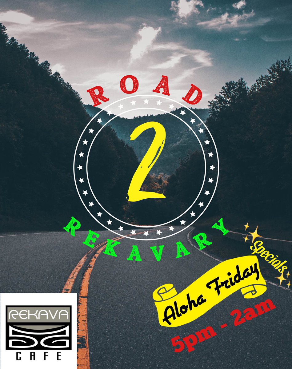 Aloha ReKavaRy Friday! Everyone needs a lil ReKavaRy in their life! Drink specials all night. come in & let our Mixologist serve you FRESH Kava mixed w/ Delicious flavors. #relax #utahcountyevents #Anxiety #Depression #kavakava #recovery #Focus #FreshDrinks 
286 N University Ave