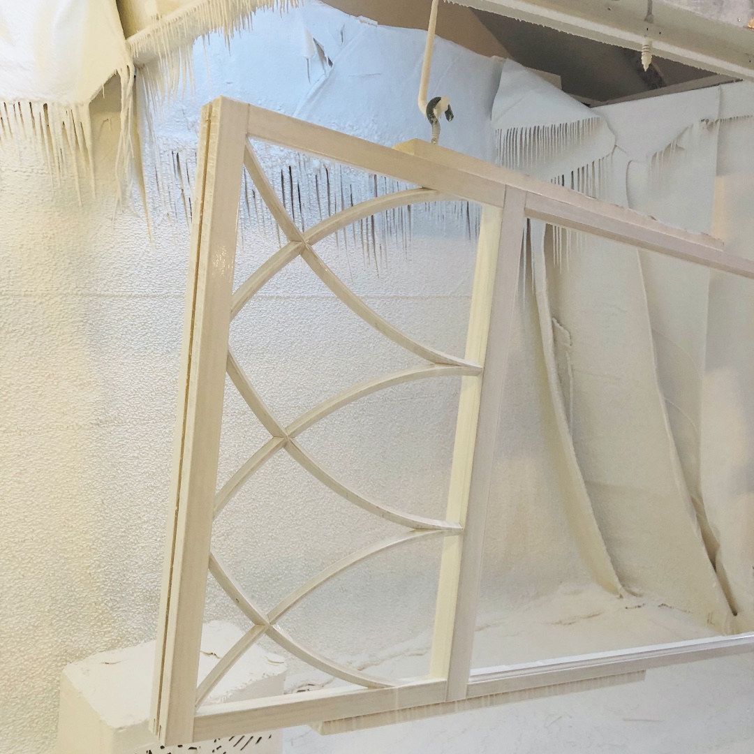 Creating our very own winter wonderland here in #bradford #wooddoors #timberdoors #bespokejoinery #bespokedoors