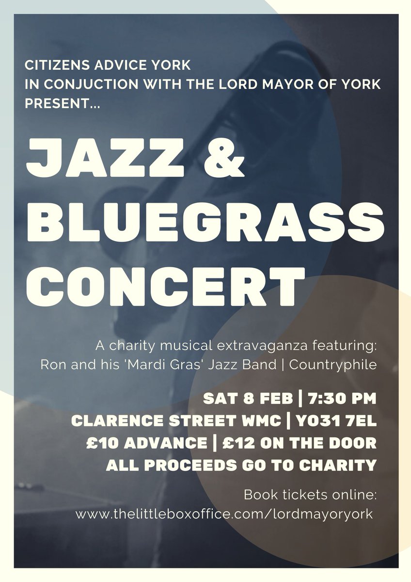 Another chance to support the Lord Mayor’s charities <a href="/Homestartyork1/">Home-Start York</a> <a href="/cabyork/">Citizens Advice York</a> <a href="/Y_S_P_/">Yuvraj Pazade</a> this time with exceptional local live music. <a href="/yorkpress/">The Press</a> @BenMinsterFM <a href="/VisitYork/">✨ Visit York ✨</a> <a href="/theyorkmix/">YorkMix</a> @YorkMansionHse <a href="/CityofYork/">City of York Council</a>