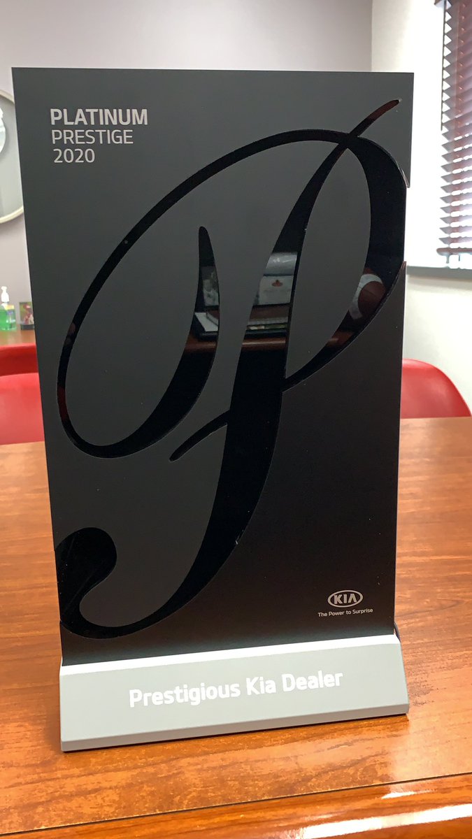 KenGanleyKia's tweet photo. We our honored to be in the top 2% globally awarded the Kia Platinum Prestige award for delivering excellent quality in standard application, performance, and customer satisfaction. Thank you @Kia We are honored and humbled to be part of such an AWESOME brand. https://t.co/uLk5q14jsI