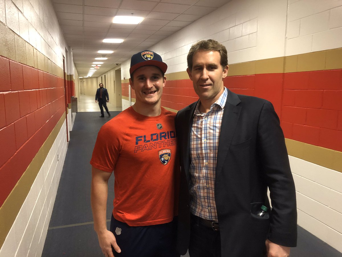 russbites's tweet photo. Only fitting Noel Acciari former prep coach for hockey &amp; baseball, Matt Herr, in the house for couple of goals including tip-in 🚨#Kent #FlaPanthers #multisport https://t.co/82iPe9R6yo