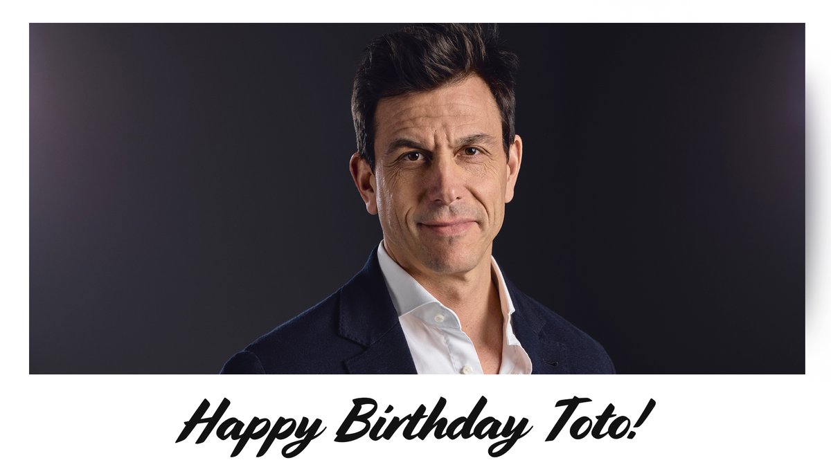 MercedesAMGF1's tweet photo. Wishing you a very Happy Birthday, Toto! 🥳🎉🎂

Share your birthday wishes with the Boss in the comments below 👇 https://t.co/q3gG1NuWQr