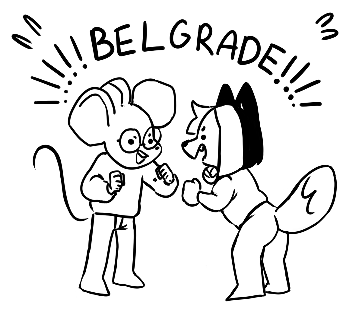 Some doodles I did on stream! I can't wait to meet @MouthlessMouse in Belgrade tomorrow!!! :D 