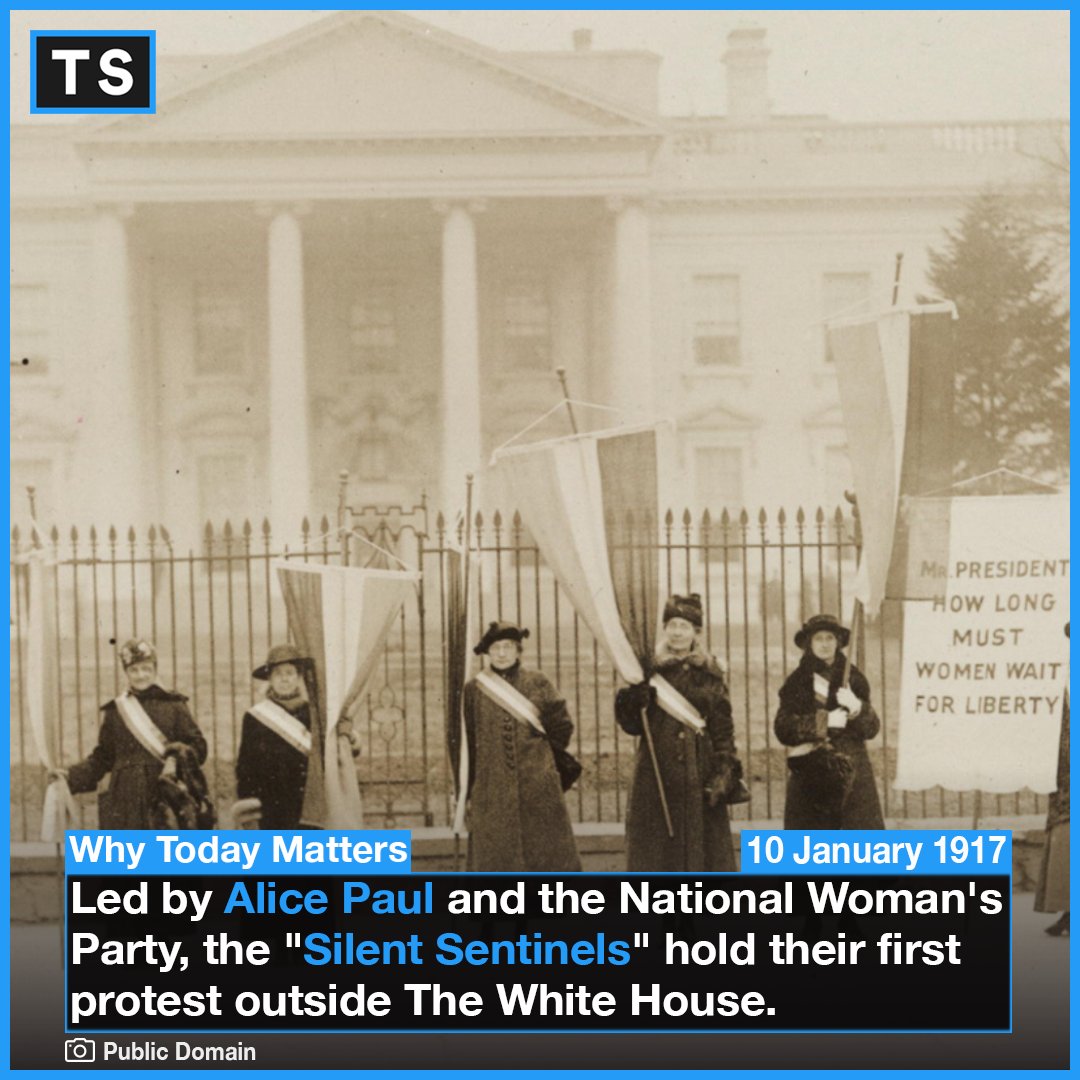 TSHistory's tweet photo. "We women of America tell you that America is not a democracy. Twenty million women are denied the right to vote." - Alice Paul https://t.co/4YaipzZtki