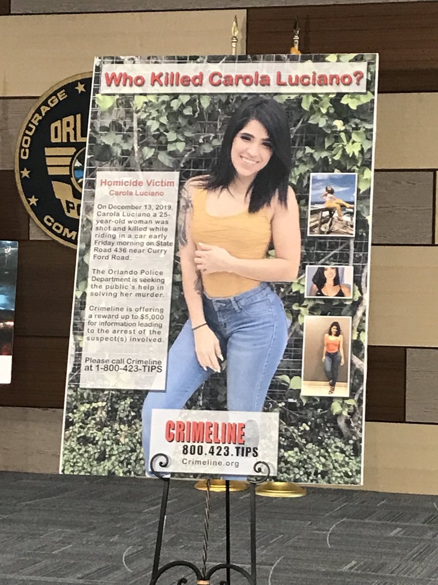 Orlando Police On Twitter On 12 13 19 Carola Luciano Was Shot And Killed While Riding In A Car On State Road 436 Near Curry Ford Rd If You Have Any Information On Who