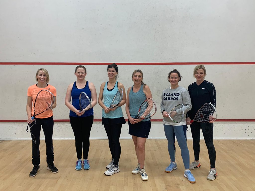 First Ladies racketball session! Every Thursday 9.30am <a href="/englandsr/">England Squash</a> <a href="/UK_Racketball/">UK-Racketball</a>