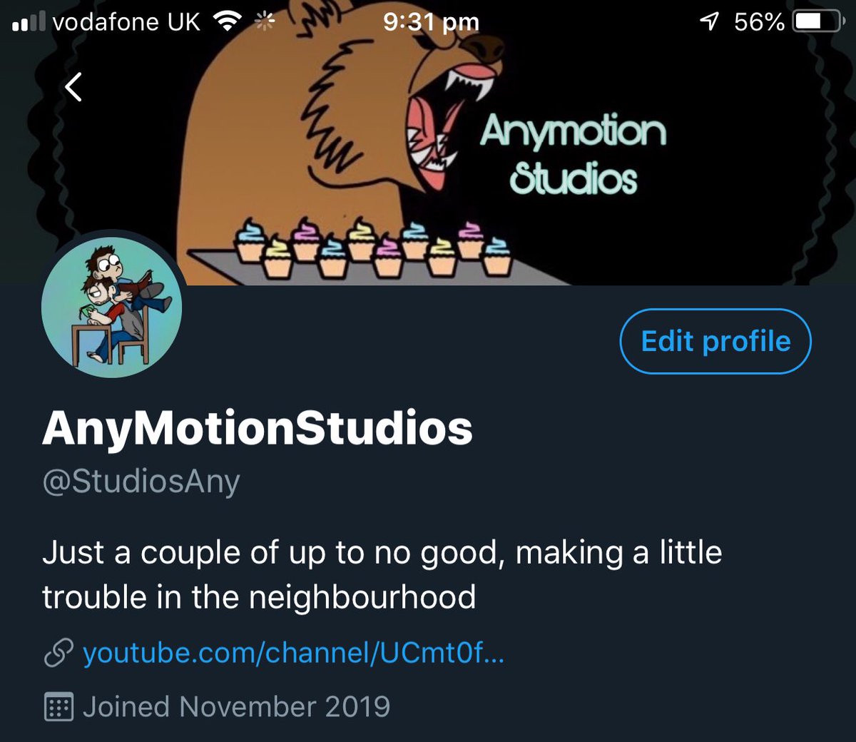 StudiosAny's tweet photo. Hey guys just so you know you can now go directly to our YouTube channel from our profile so check it out and hit subscribe for random funny content https://t.co/fZo5YJGZkh