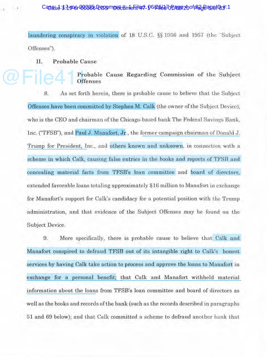 haaaaallllpppp oh GOD I can NEVER unsee that footnote - MY EYES.FTR this was in fact a matter of contention with Calk & the now Ex Mrs Calk but I don’t tweet divorce papers workExhibit A - 83 pagespreviously sealed warrant June 2017 USA v Calk https://drive.google.com/file/d/1zO_yteXYfBALP98Eu9DvESte2EZ7btmK/view?usp=drivesdk