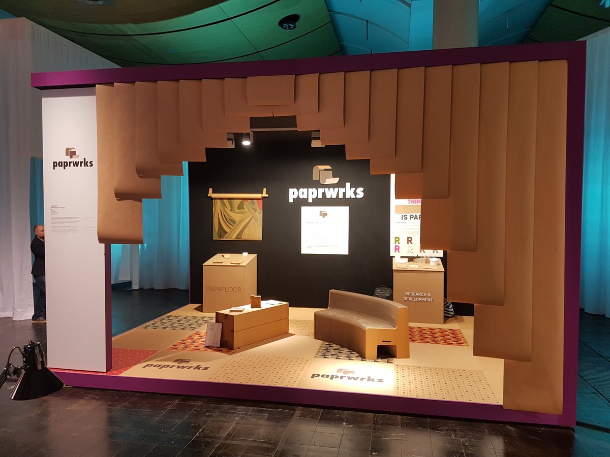 #paprfloor , #ERFURT &amp; #RODENB.ORG at paprwrks booth in #Hannover @ the #Domotex 

Visit us till Monday in Hall 8 at the #atmysphere  

learn what's paprwrks about, see paprfloor in action
solutions in #paper 
#sustainable #Flooring