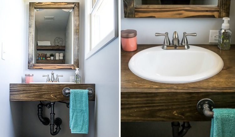 Save a few pennies and create something unique for your home by completing one of these #HomeDIY projects from local #Ohio bloggers —  like these cool industrial pipe shelves! ow.ly/975s50xQyaS