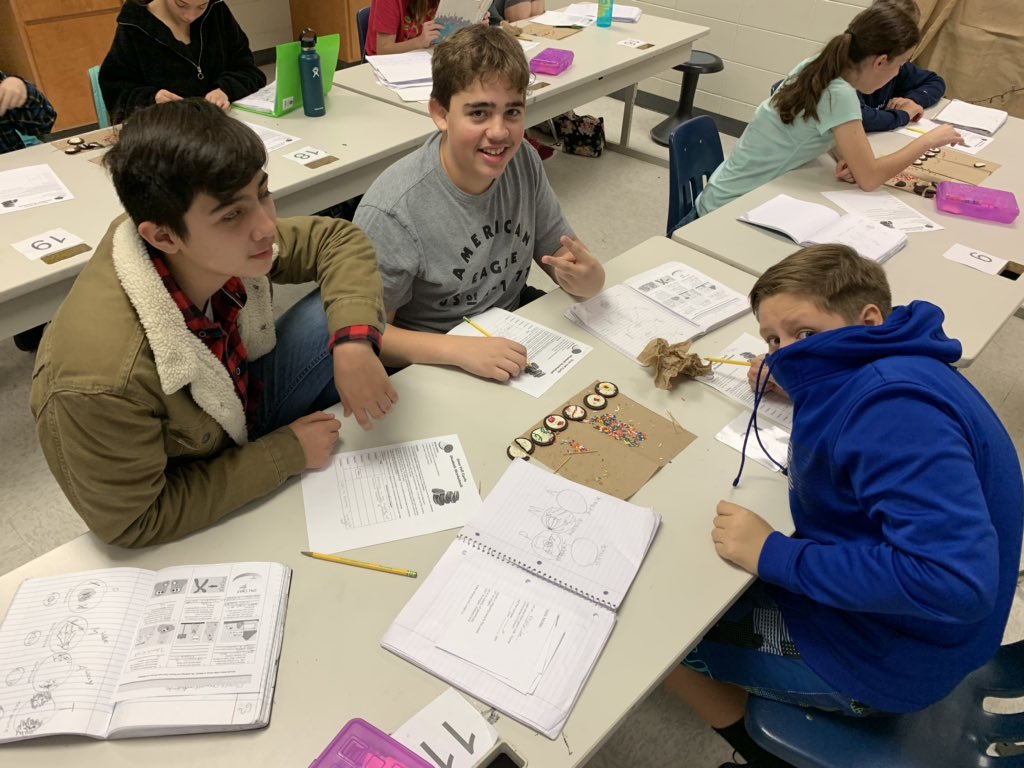 MrsTedderBCMS's tweet photo. Oreo Mitosis was a success!! Our scholars used their creative minds to find great ways to model the Cell Cycle. #PMAT #Elite  @BryanCountyMS https://t.co/zAWOLZKGBs