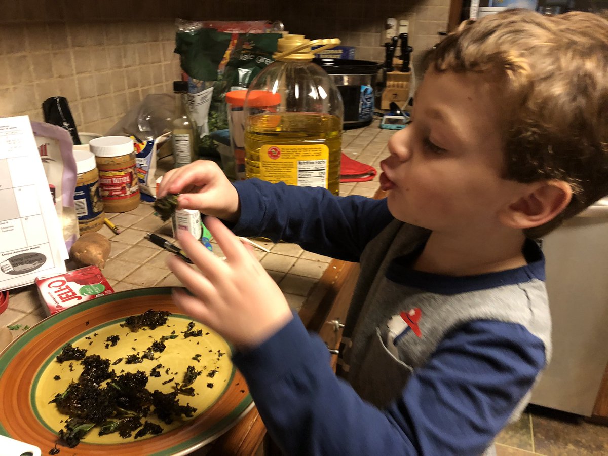 ja9zimm's tweet photo. The good news: 4yo likes kale chips. 
The bad news: he’s gonna eat allll my kale chips. #whole30problems #whole30 https://t.co/wgW3fBxHQR