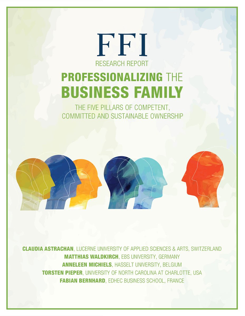 EDHEC_fbc's tweet photo. [Report] What are the five pillars of competent, committed and sustainable ownership? Check the @FFIGlobal research report on  #Professionalizing the #familybusiness , co-authored by Fabian Bernhard , member of the EDHEC Family Business Centre! 
https://t.co/dIrFVbQlcm https://t.co/S7Y96YPJ0C