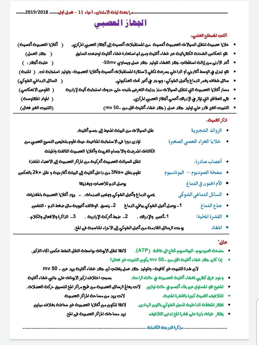 Drga_Kmla's tweet photo. مراجعة ليلة الاختبار ثاني عشر أحياء https://t.co/nycCvFg9fc