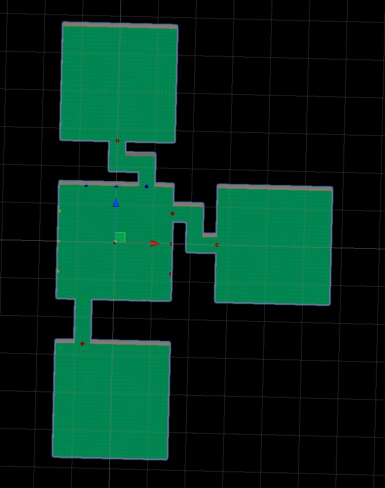 QueueCs's tweet photo. Almost done recreating my random dungeon generator. Starting to feel I made the rooms a bit too bit now. https://t.co/YNQppN3rD3