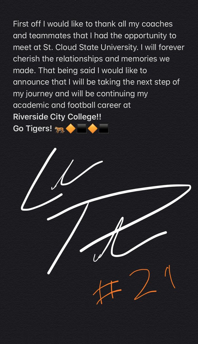 ColeTate11's tweet photo. Next chapter 🤟🏽🔶⬛️🐅 

@RccPen  @RCCTigerFB https://t.co/4k6gGJjZB0