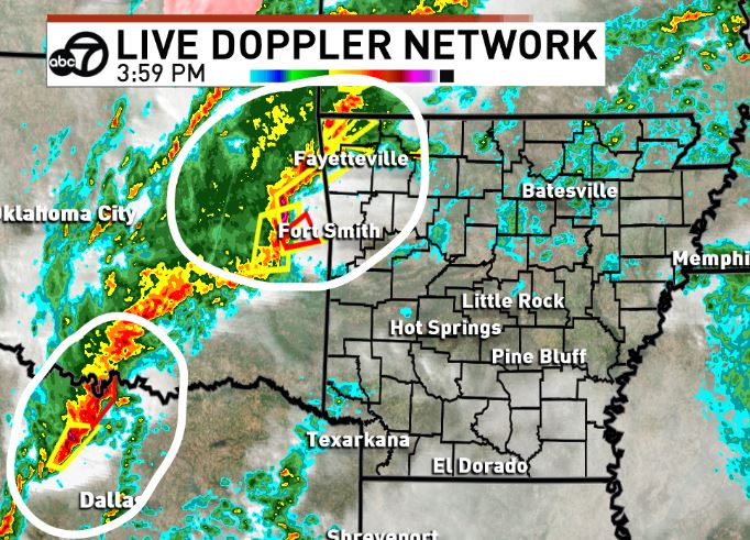 KATVBarry's tweet image. Watching two areas to our west for severe weather right now, but a 3rd area is down in the TX Hill Country and will be rotating this way later tonight. That added instability will greatly increase our severe risk #arwx