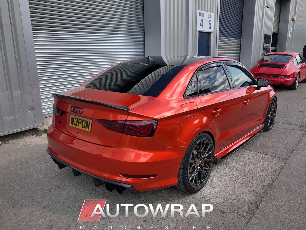 auto_wrap_manc's tweet photo. Audi S3 - Wrapped in 3M Fiery Orange ๐ฅ ๐
.
#audi #s3 #rs3 #fieryorange #autowrapmanchester #manchester #traffordpark #wrappedcars #carwraps #cheshire #liverpool #3m #avery #oracal #hexis #teckwrap #suntek #ppf #paintisdead
ใฝ๏ธ Now offering 0% finance on all our services !
๐ https://t.co/mfTrhZ1AH3